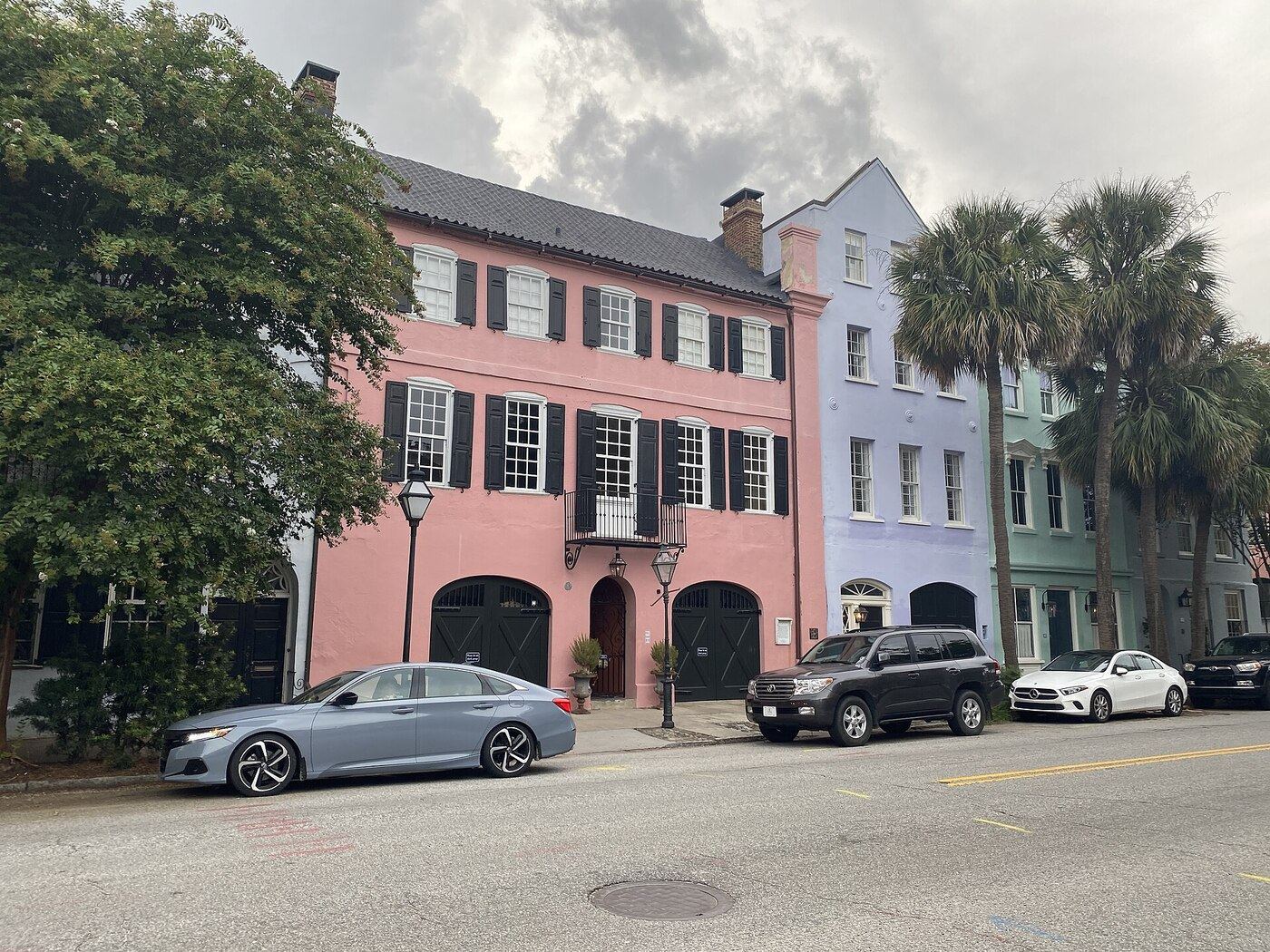 Rainbow Row in Charleston, South Carolina